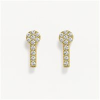 Ohrringe Idee Preziose dal 1987 Dame in Gelbgold Zircone IP.OK18G/29 - IP.OK18G/29